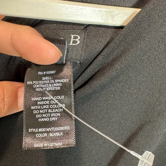 Alexa B Nites Black 1 Shoulder Jumpsuit Sz6 Beaded Strap Sheer Metallic Overlay - Picture 5 of 12